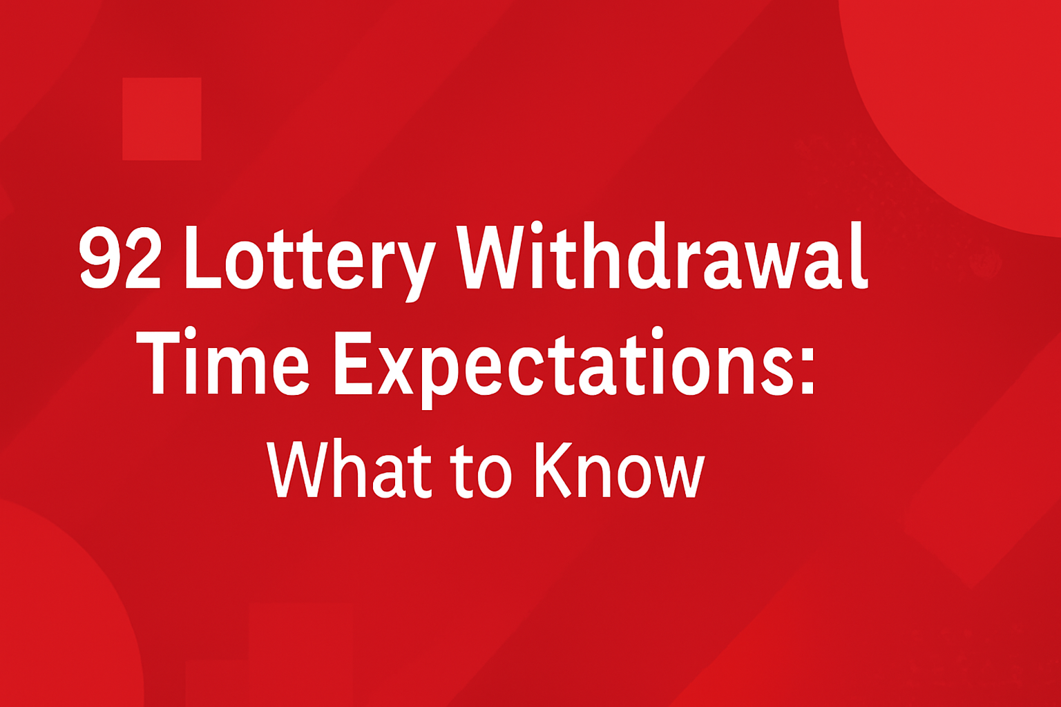 An informative depiction of privacy practices related to 92 Lottery.