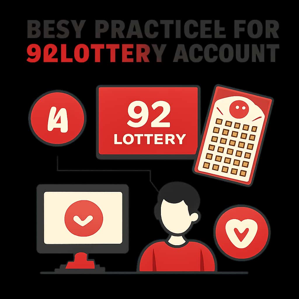 An educational illustration outlining key best practices for 92 Lottery accounts.