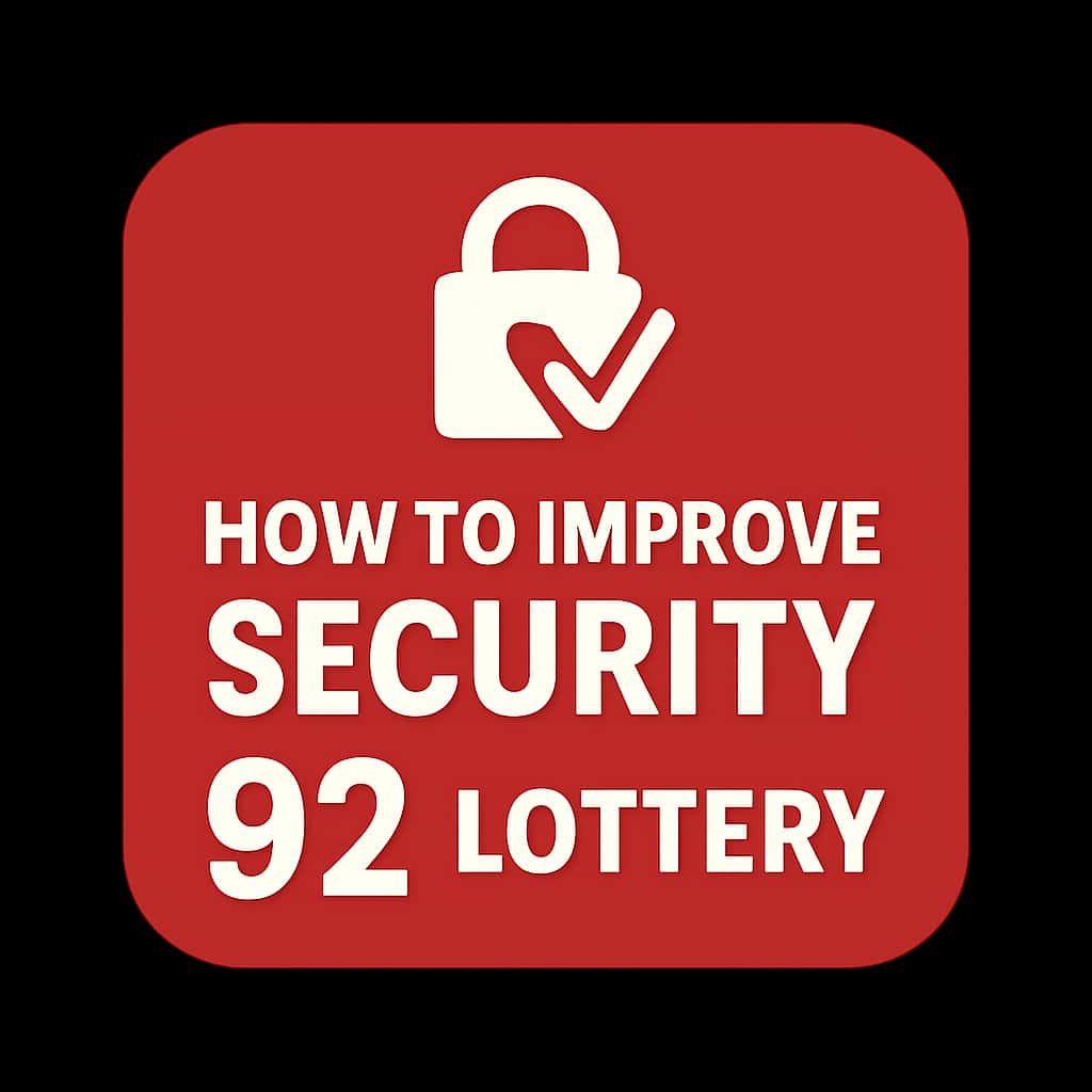 An icon representing security measures for the 92 Lottery.