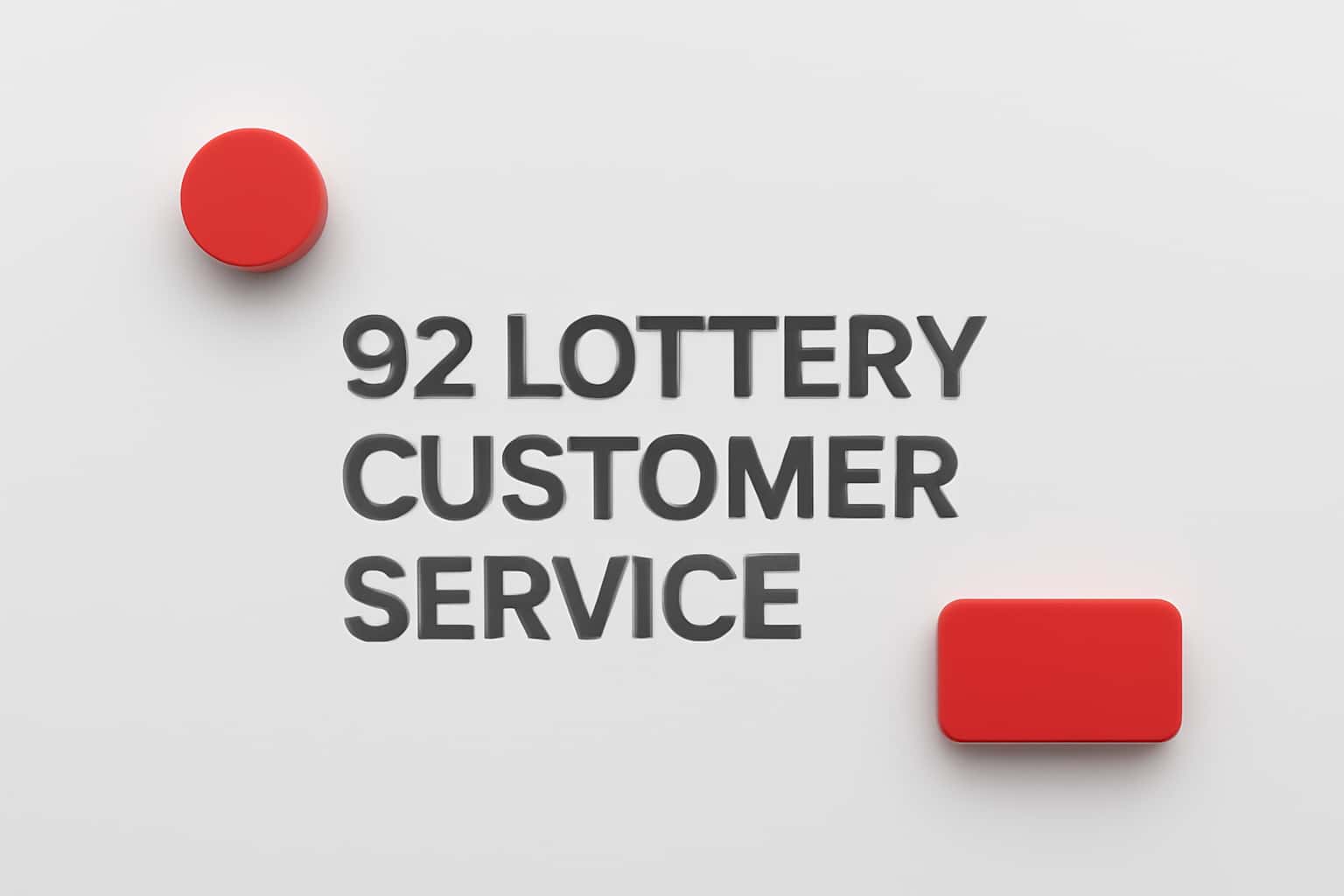 92 Lottery Customer Service Interface
