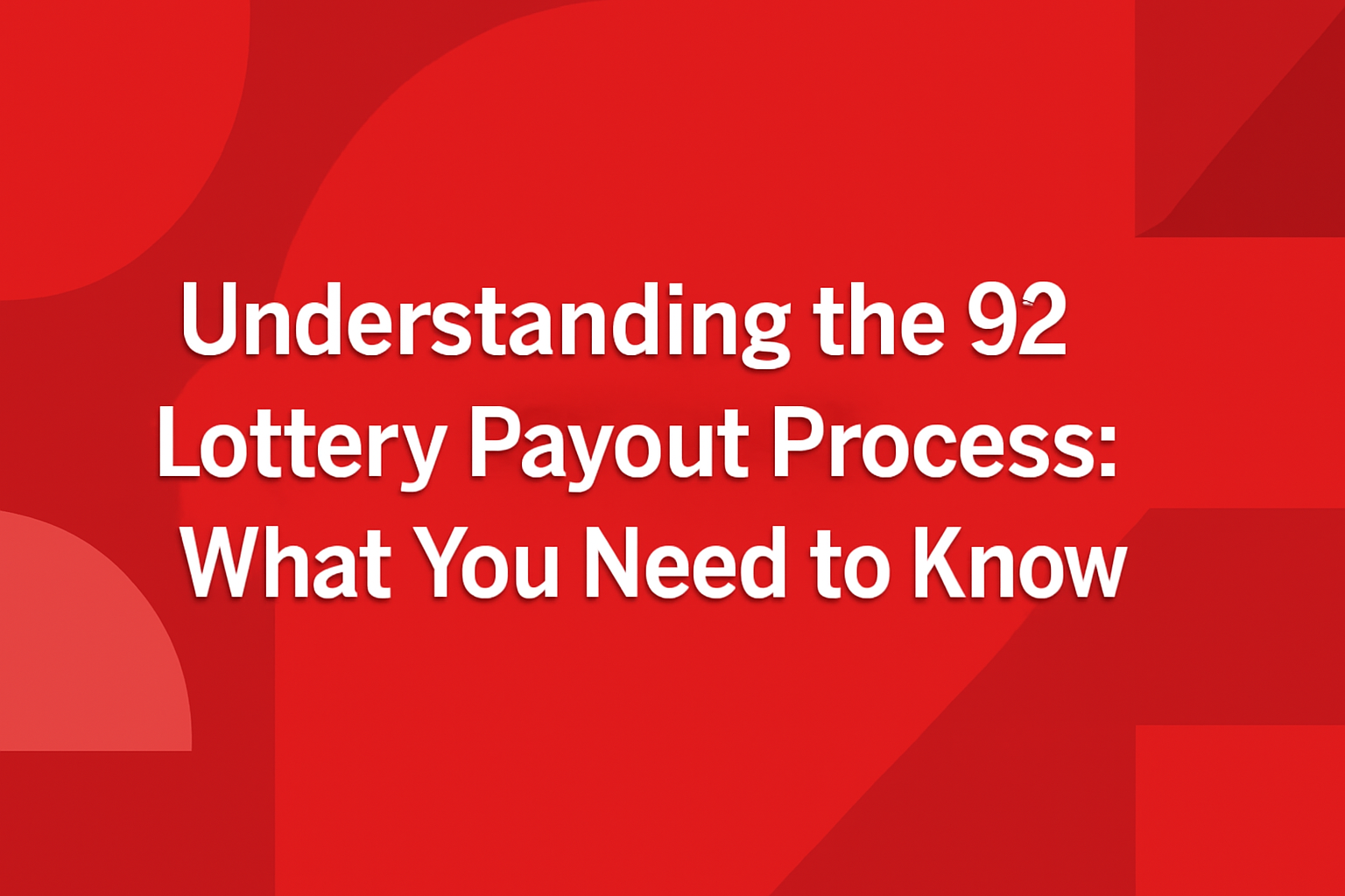 An informational scene illustrating tips for using 92 Lottery safely, featuring the text '92 Lottery'.