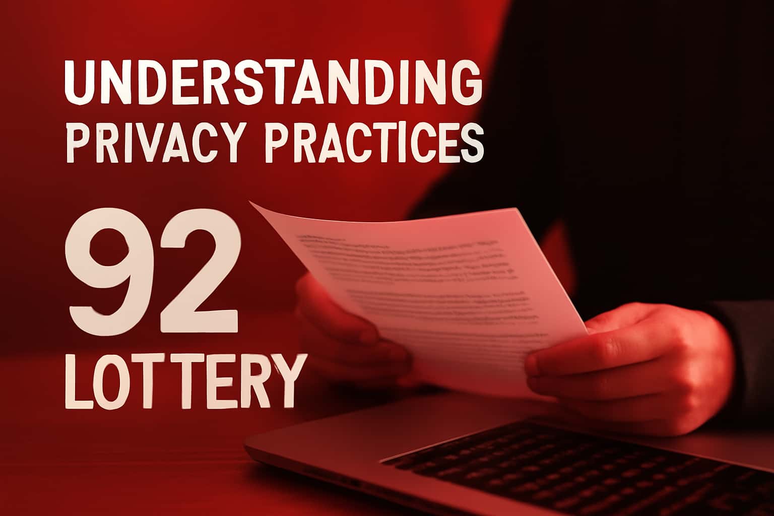 An informative depiction of privacy practices related to 92 Lottery.