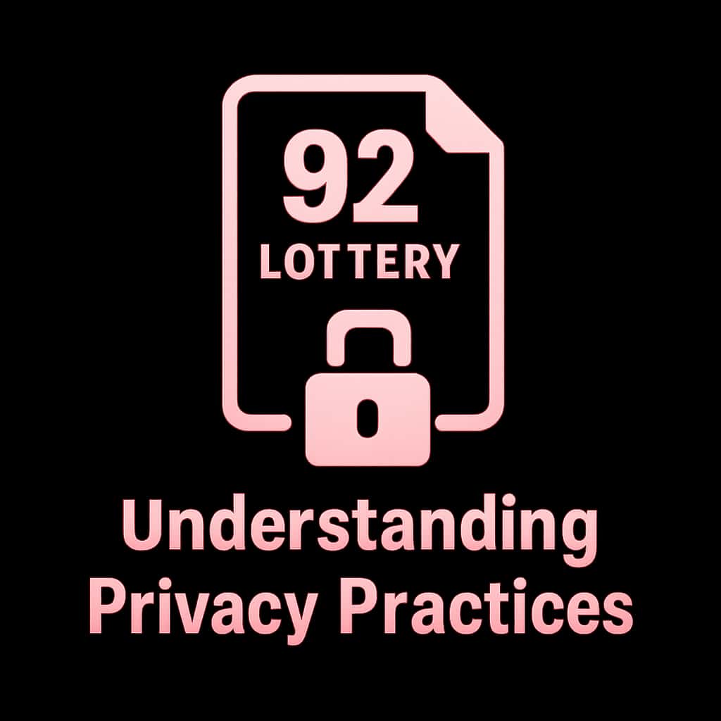 A badge representing 92 Lottery Privacy Practices.
