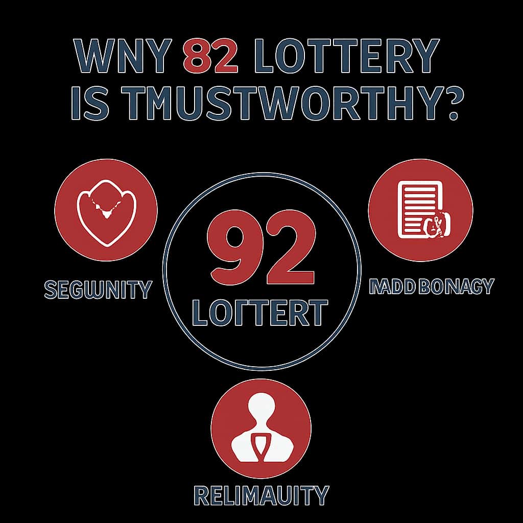 An educational diagram illustrating trust elements of 92 Lottery.